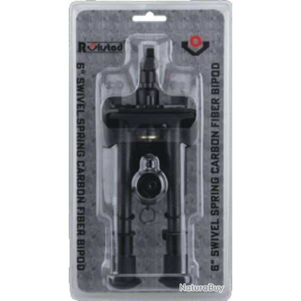 Bipied pour carabine Rokstad Carbon - Grenadi�re ou rail Picatinny - 15,5-23cm