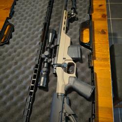 Mossberg MPV LC Tactical 308 tr&egrave;s bon &eacute;tat lunette Fire Wolf 3.9x40 bipied