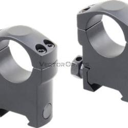 Colliers pour lunette Vector Optics Extrem 25,4mm - Weaver - Haut