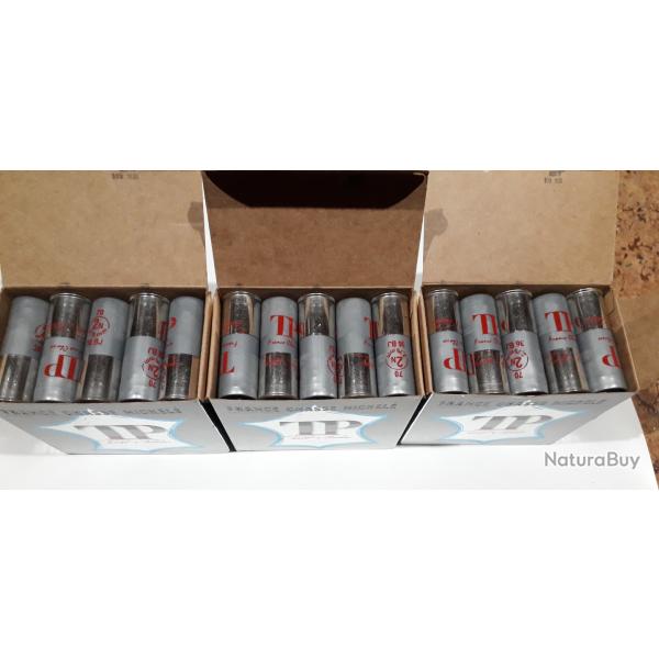 75 cartouches Tunet France chasse nickel�es Plomb 2
