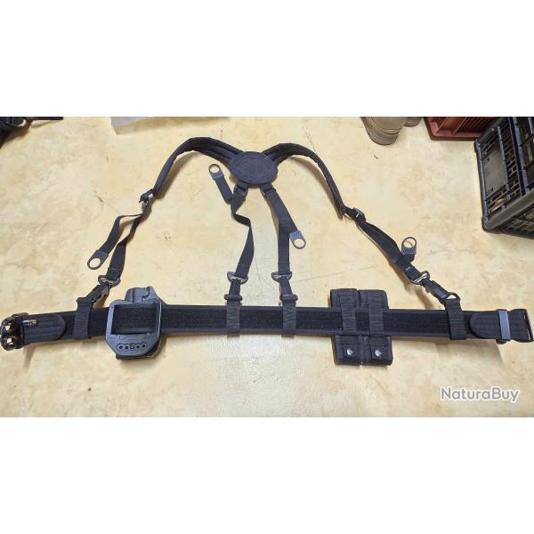 Ceinture tactique avec brelage GK pro + accessoires et holster