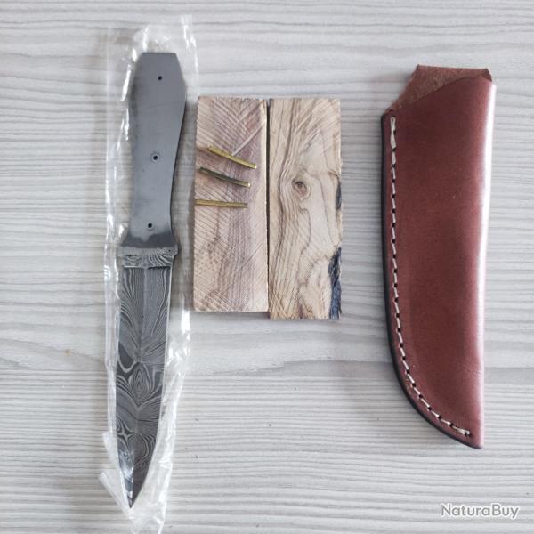 Kit couteau damas � monter