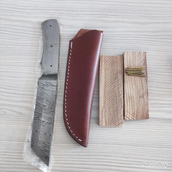 Kit couteau lame tanto damas � monter