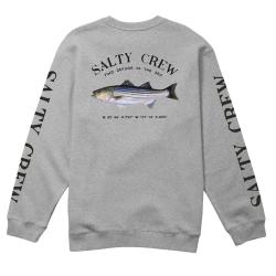 Sweat Shirt  Salty Crew Striper Crew Gris
