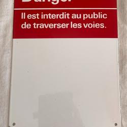 Plaque &Eacute;maill&eacute;e Ancienne  Gare SNCF - &Eacute;maillerie du Dauphin&eacute; 38 Montferrat