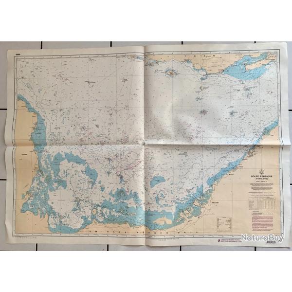 Carte marine . Golf Persique (partie sud) 6636