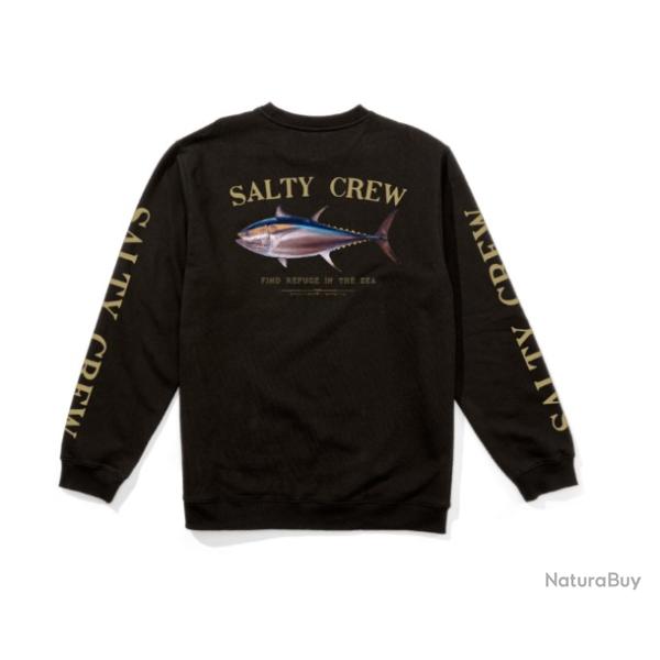 Sweat Shirt Salty Crew Big Blue Crew Noir