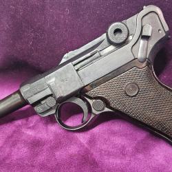 Pistolet Luger P08 - Mauser Oberndorf - 1939 - Reconditionn&eacute; DDR Volkspolizei - Cal. 9 mm Para