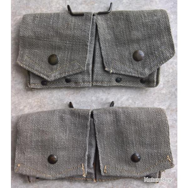 Paire de cartouchi�res TAP 50/53 Parachutistes L�gion Alg�rie