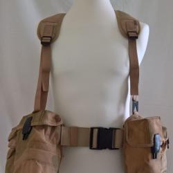 Brelage, gilet d'assaut Am&eacute;ricain, USMC camouflage d&eacute;sert Guerre du Golfe , Kowe&iuml;t