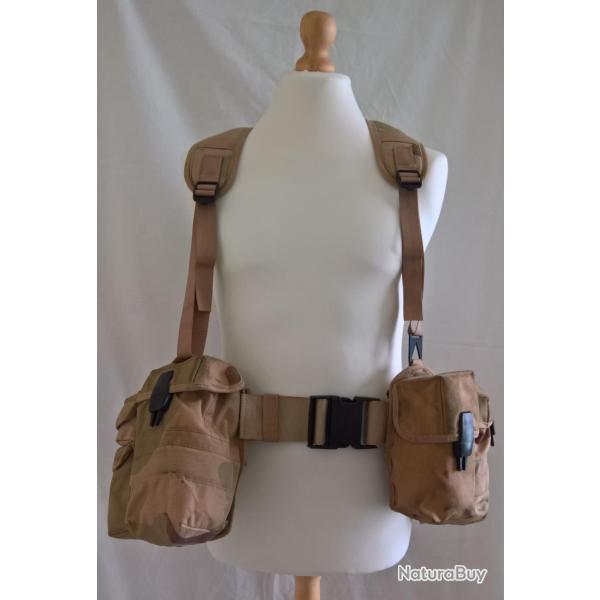 Brelage, gilet d'assaut Am�ricain, USMC camouflage d�sert Guerre du Golfe , Kowe�t