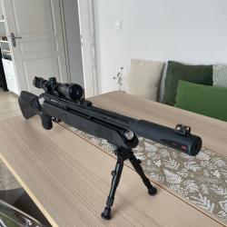 Carabine PCP GAMO ARROW Cal. 4,5 mm + Lunette 3-9 x 40 19,9 joules +bi pied ARROW+pompe PCP HP Elite