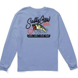 Tee Shirt Manches Longues Salty Crew Castoff Premium Bleu