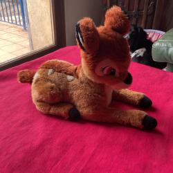 Peluche Bambi vintage m&eacute;canique, pas de prix de r&eacute;serve