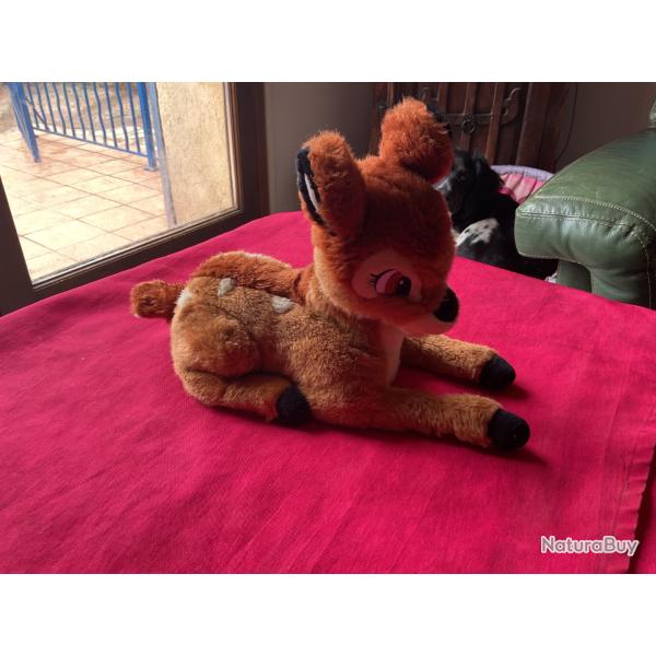 Peluche Bambi vintage m�canique, pas de prix de r�serve