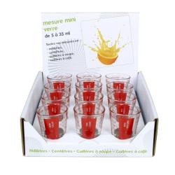 x12 mini-verres doseurs de 5 a 35ml