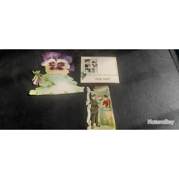 LOT DE 3 CHROMOS DECOUPIS JUDAICA 2