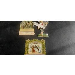 LOT DE 3 CHROMOS DECOUPIS JUDAICA 3