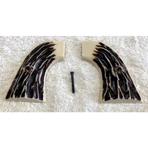 Plaquettes de crosse imitation bois de cerf pour Colt SAA 1873