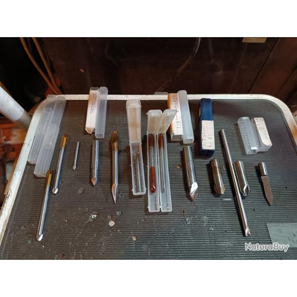 Lot fraises a chanfreiner professionnelle