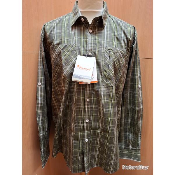 Chemise PINEWOOD Glenn InsectSafe Verte T.L