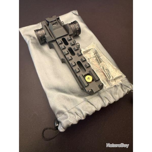 - ZB light PRO Universal - Bloc de zerotage - Montage / Rehausse reglable. 90moa elev / 60moa derive