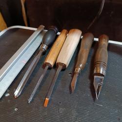 Outils crossier sculpteur travail du bois gouge ciseau couteau professionnel   l2
