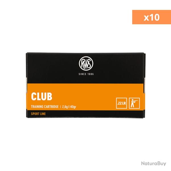 .22LR CLUB 2.6G 40GR X500 - RWS