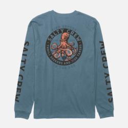 Tee Shirt Manches Longues Salty Crew Deep Reach Standart Bleu