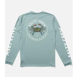 Tee Shirt Manches Longues Salty Crew Blue Crabber Premium Mackerel