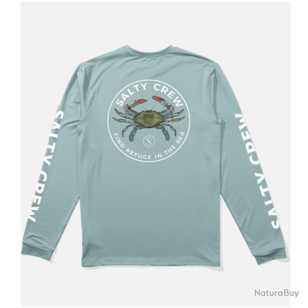 Tee Shirt Manches Longues Salty Crew Blue Crabber Premium Mackerel