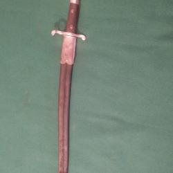 Baionette Anglaise yatagan  pour fuzil Westley Richards  " Monkey Tail " m/ 1867 complete