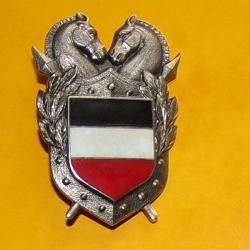 Gendarmerie de HAUTE VOLTA, &eacute;mail, argent&eacute;, embouti, 2 anneaux  , FABRICANT SANS  , HOMOLOGATION SAN