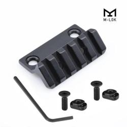 Adaptateur rail  de 21 mm (angle &agrave; 45 degr&eacute;s pour un montage  M - LOK ) (5 slots )