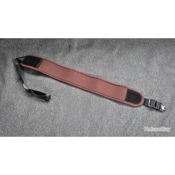 bretelle carabine neoprene marron