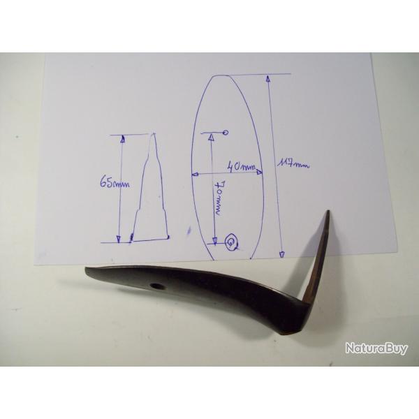 plaque de couche fusil chasse ancien