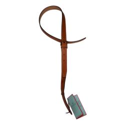 BRETELLE FUSIL NON DOUBLEE 25MM CUIR ANTIQUE NATUREL