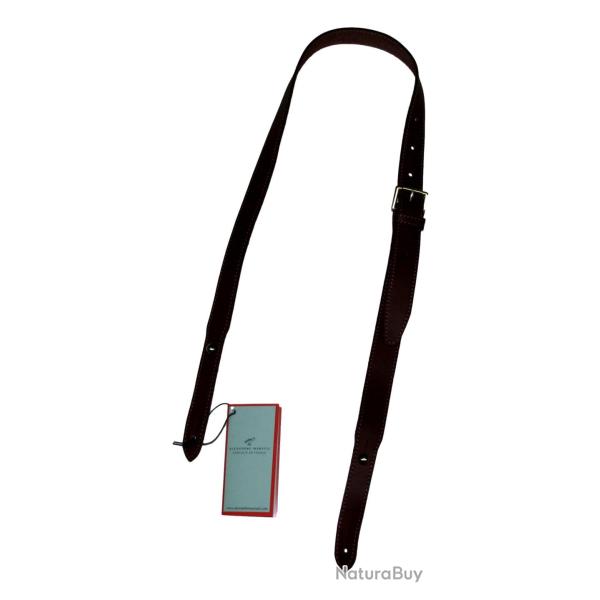 BRETELLE FUSIL NON DOUBLEE 25MM CUIR ANTIQUE SAUVAGE