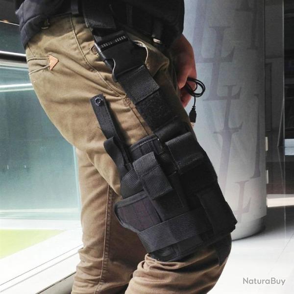 HOLSTER TACTIQUE AVEC PORTE CHARGEUR POUR ARME SECONDAIRE - LIVRAISON GRATUITE