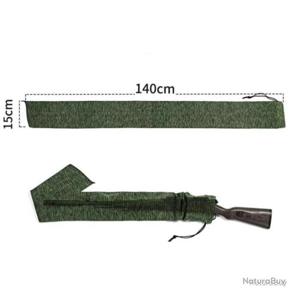 CHAUSSETTE FUSIL DE CHASSE AVEC TRAITEMENT AU SILICONE - VERT - 140CM