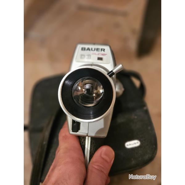 Ancienne cam�ra Super 8 Bauer D3 Super - cam�ra cin�ma vintage ann�es 60 avec �tui
