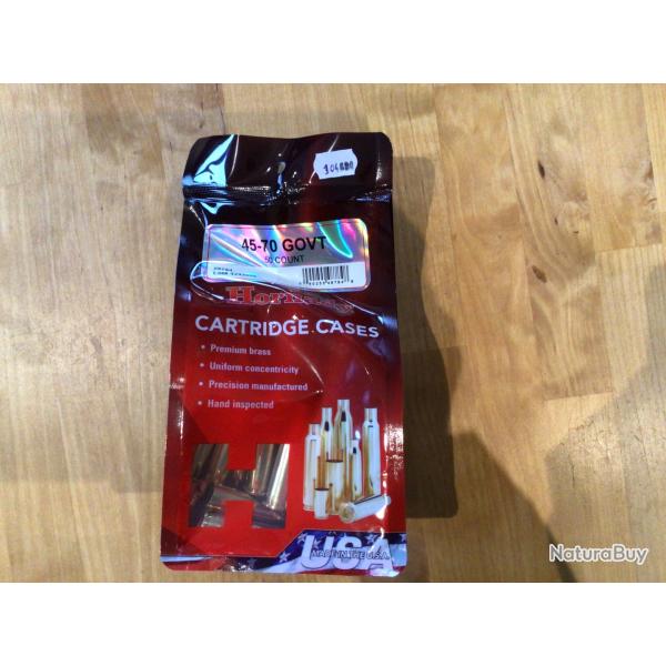 50 douilles Hornady non amorc�es cal 45-70 GOVT
