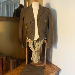 Blouson mod 46, pantalon et ch&egrave;che l&eacute;gionnaire - Indochine Alg&eacute;rie - militaria