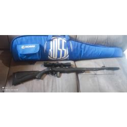 Carabine 22lr Rossi + lunettes + silencieux + munitions + fourreau d'origine Rossi