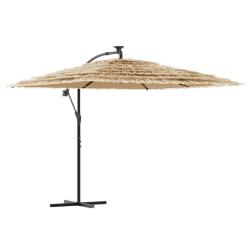 Parasol de jardin carr&eacute; avec manivelle 269 x 269 x 235 cm protection contre UV design contemporain