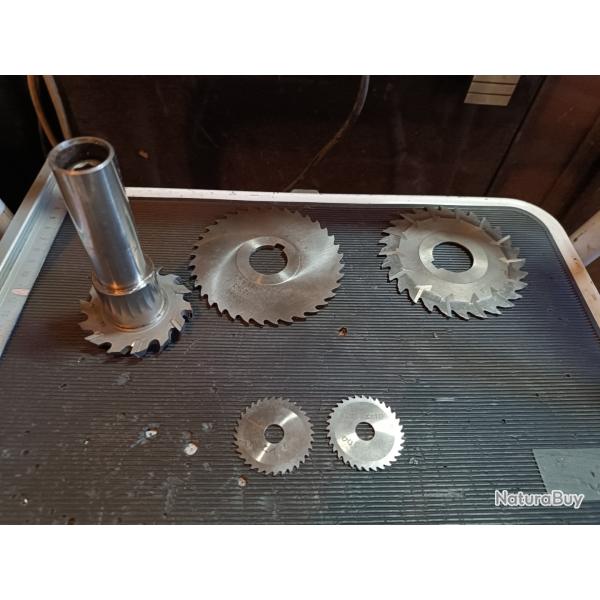 Lot usinage fraises scie fraises a rainures professionnelles