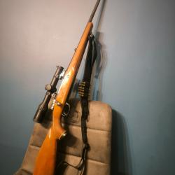 Carabine 270 &agrave; verrou montage pivot EAW lunette Hawke