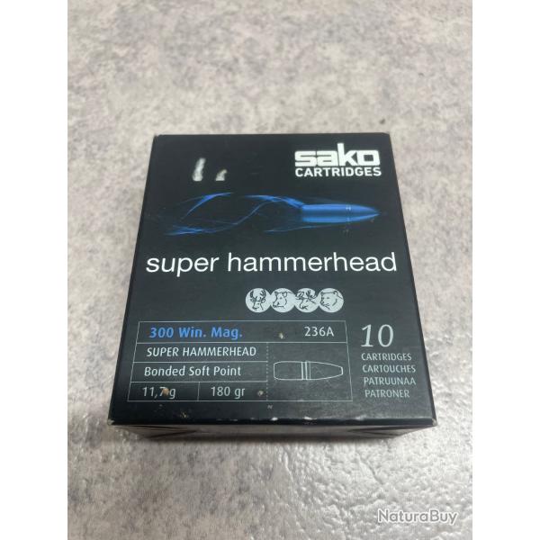Boite de 10 cartouches SAKO hammerhead 300 win mag