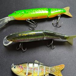 Lot de 3 leurres dur swimbait