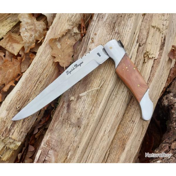 Couteau de chasse Dague d'Estaing pliant avec �tui cuir